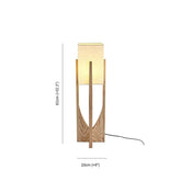 Wooden Frame Square Modern Floor Lamp - Clowas